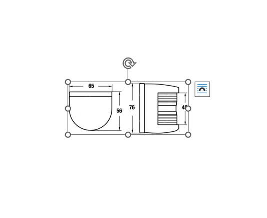 LUZ NAVEGAÇÃO ESTIBORDO LED 12V