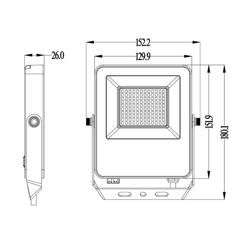 PROJETOR LED PRO LYNX 50W DC12-24V 6000K IP65