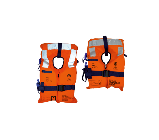 COLETE SALVA VIDAS SOLAS / M.E.D 150N - CRIANÇA 15/43 KG