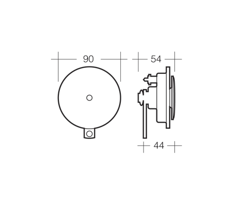 BUZINA DISCO 12V - FLÖSSER