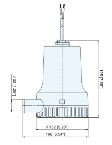 BOMBA SUBMERSÍVEL 24V 8700LT