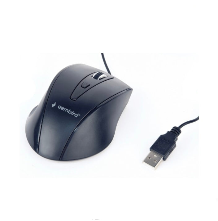 RATO C/ FIOS ÓTICO 1200 DPI (PRETO) - GEMBIRD