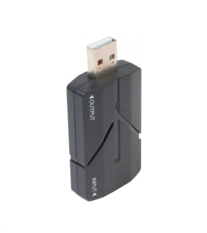 PLACA DE CAPTURA ÁUDIO/VIDEO USB2.0 MACHO -> HDMI FÊMEA 4K - FONESTAR