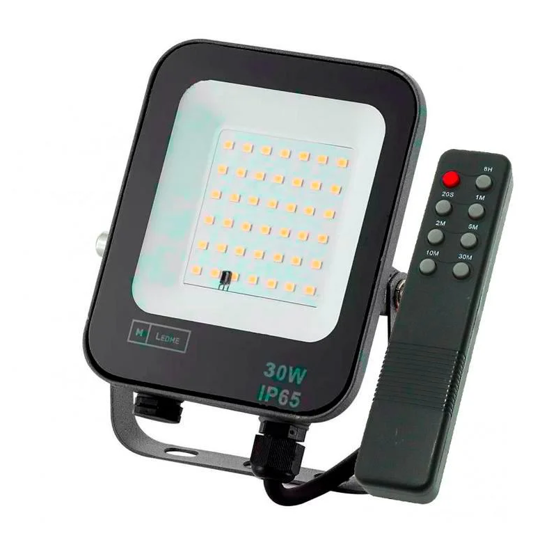 PROJETOR LED NAPOLI 30W 6000K C/SENSOR MOVIMENTO E COMANDO AC 180/265V