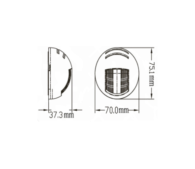 LUZ NAVEGAÇÃO BOMBORDODO 12V BRANCA