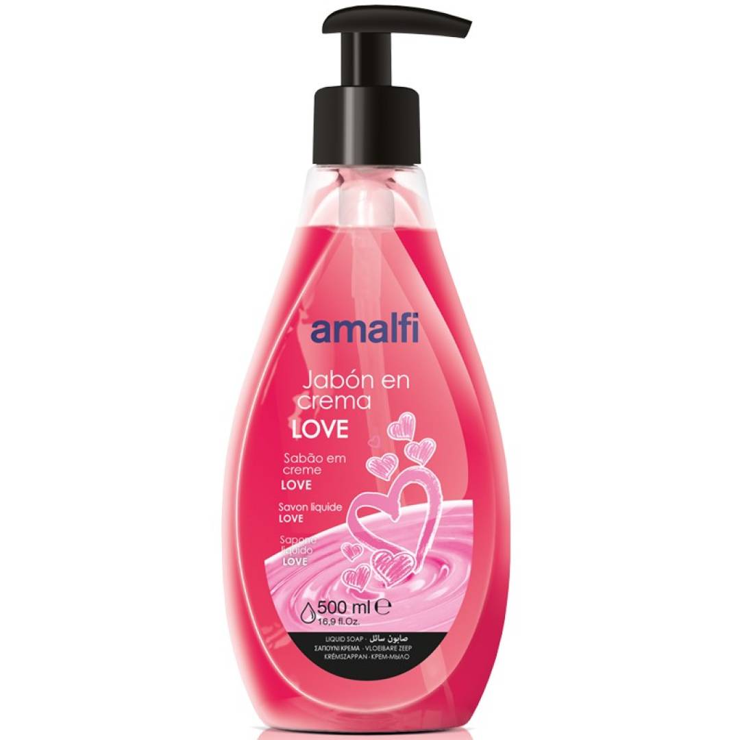 SABONETE LIQUIDO CREME LOVE 500ML - amalfi