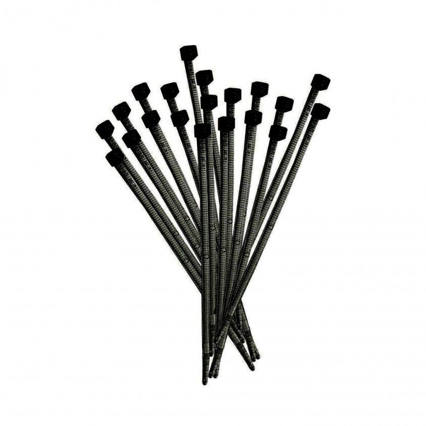 ABRAÇADEIRA DE FIVELA/SERRILHA 300X7,6MM PT (100 UN)