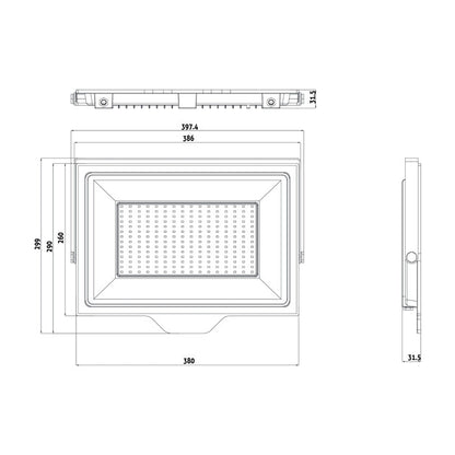 PROLETOR LED SLIM 220V 200W 6400K - AVIDE