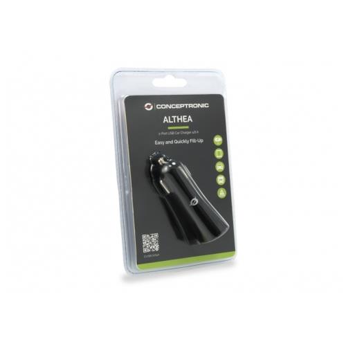 CARREGADOR UNIVERSAL ISQUEIRO 12/24V 2x USB 4,2A (PRETO) - CONCEPTRONIC