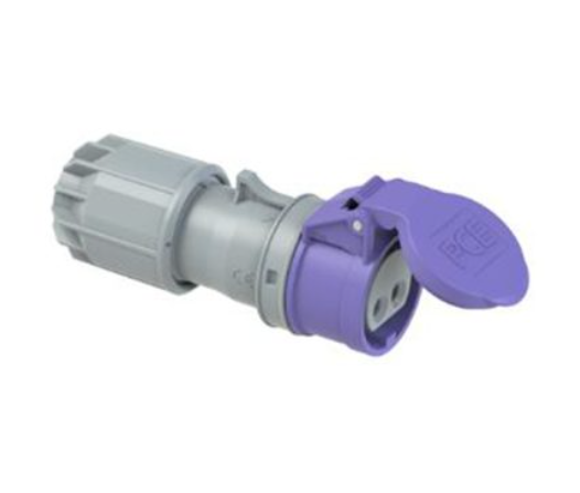 TOMADA FÊMEA CEE DE 2 PINOS, 16 A, 24 V, IP44
