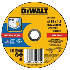 DISCO DEWALT 125 X 1.0mm CORTE INOX