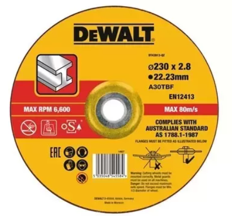 DISCO DEWALT 230 X 3.0mm CORTE FERRO DT-43913