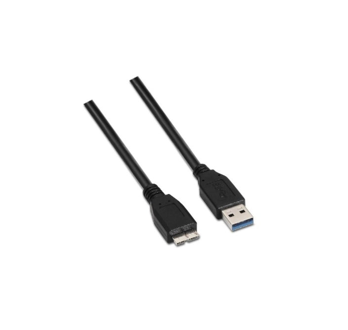CABO USB A Macho - MICRO USB B 3.0 PRETO (1Mt) - AISENS