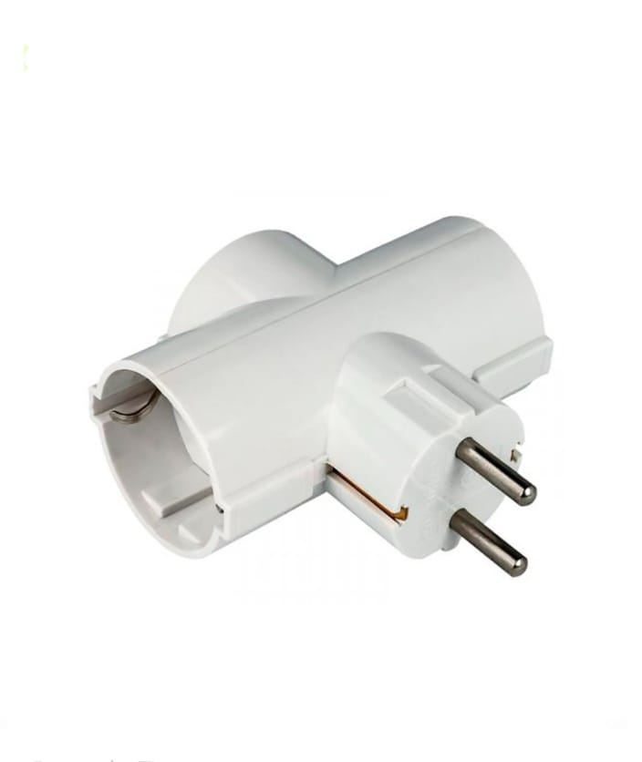 TOMADA TRIPLA COM TERRA 16A 250V