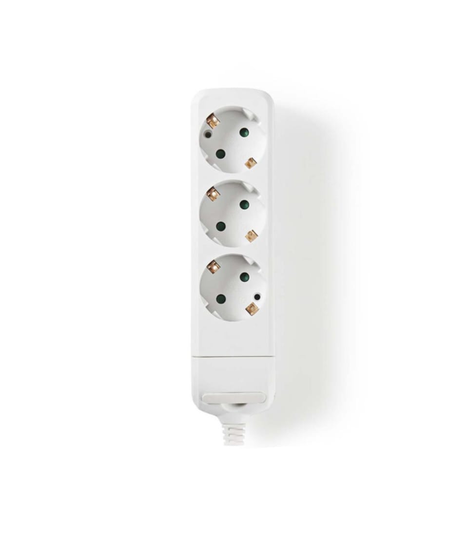 EXTENSÃO 3 TOMADAS SEM FIO BRANCA - ENTAC