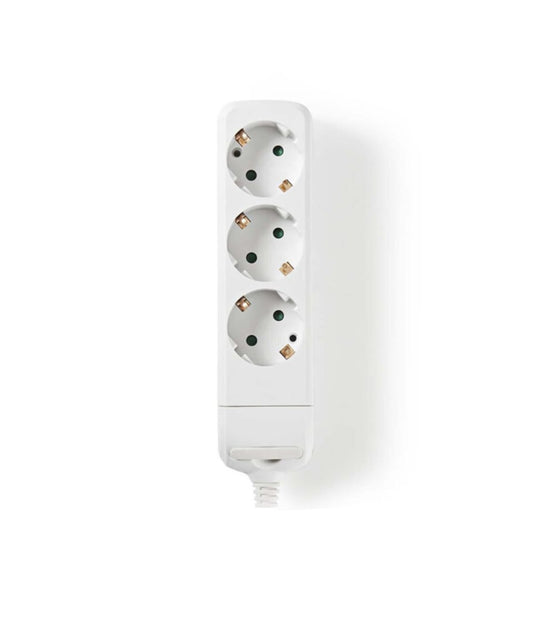 EXTENSÃO 3 TOMADAS SEM FIO BRANCA - ENTAC