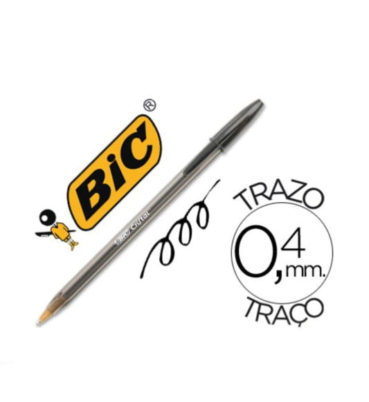 CANETA CRISTAL PRETA - BIC