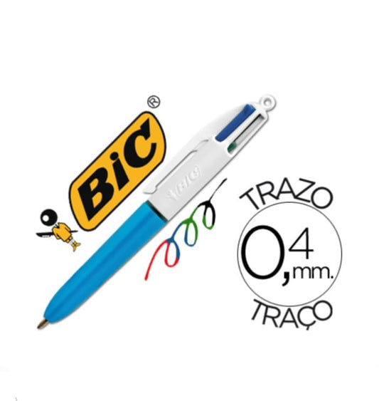 CANETA QUATRO CORES MINI PONTA MEDIA 1MM - BIC