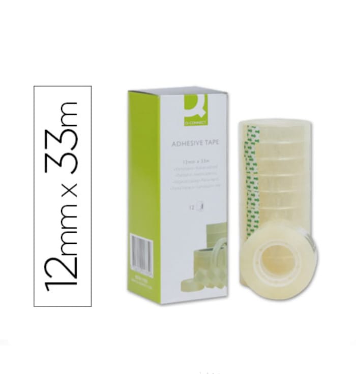 FITA ADFESIVA 33MT X 12MM - Q-CONNECT