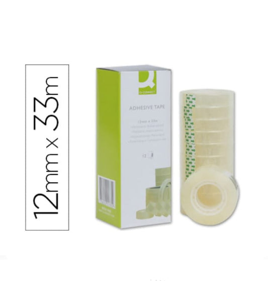 FITA ADFESIVA 33MT X 12MM - Q-CONNECT