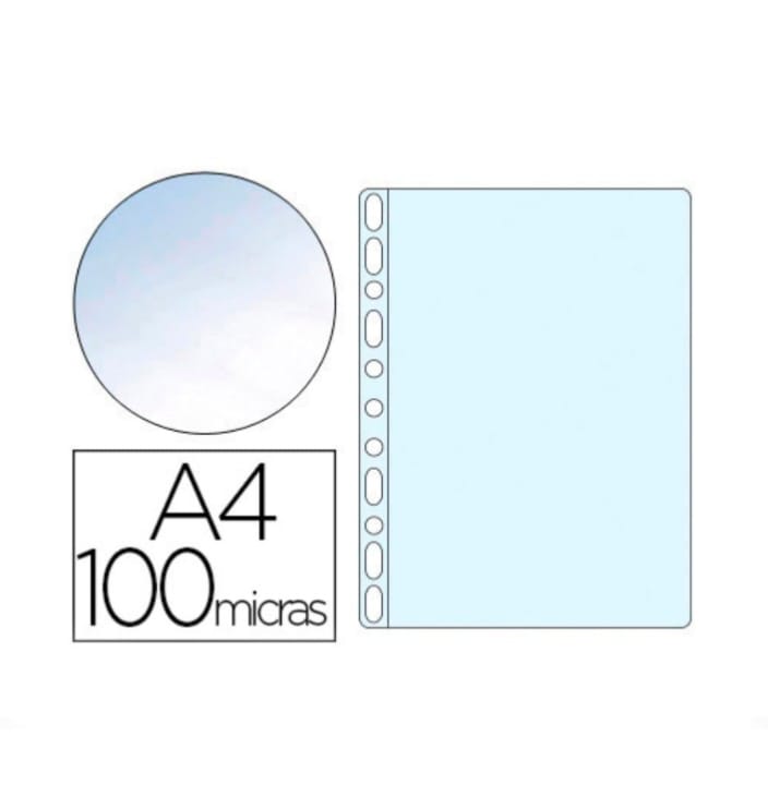 BOLSA CATÁLAGO DIN A4 100 MICRONS CRISTAL 10 UNIDADES - Q-CONNECT