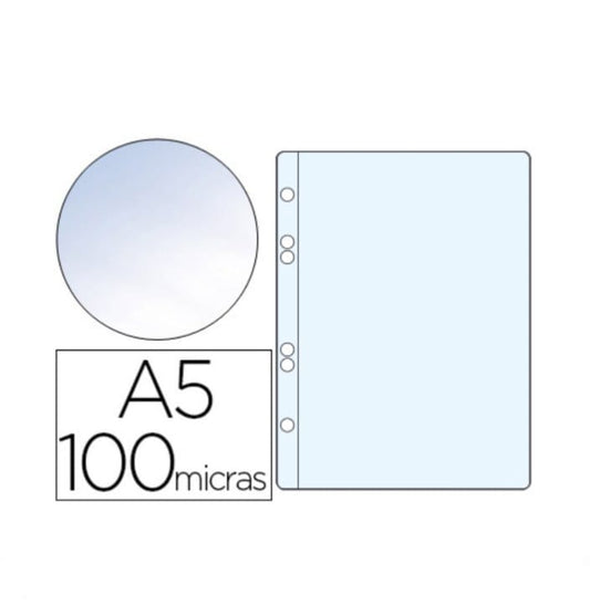 BOLSA CATÁLAGO DIN A5 100 MICRONS CRISTAL 6 FUROS 1 UNIDADE - Q-CONNECT