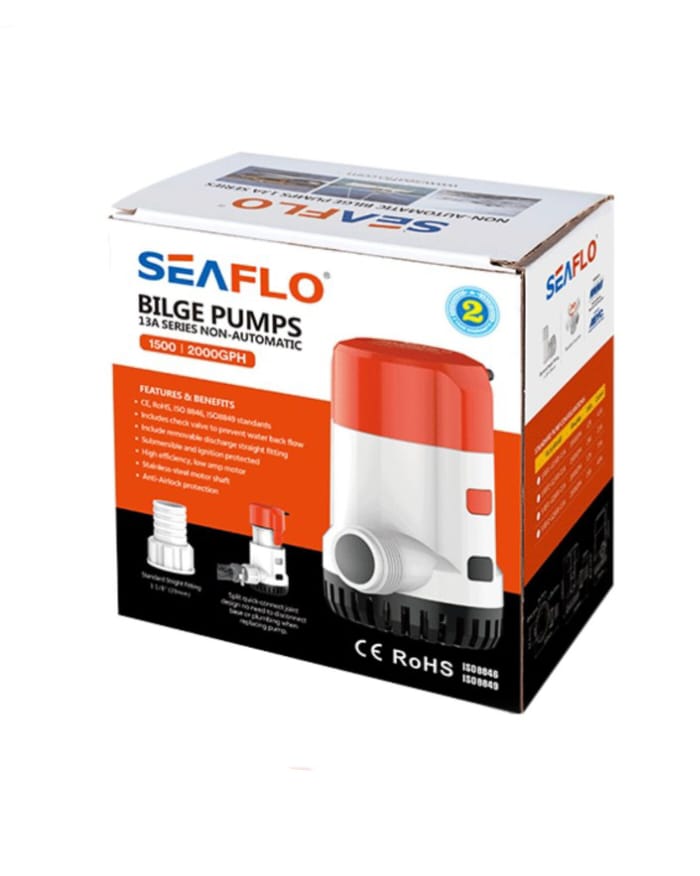 BOMBA DE FUNDO AUTOMÁTICA S13B 12V 2000GPH