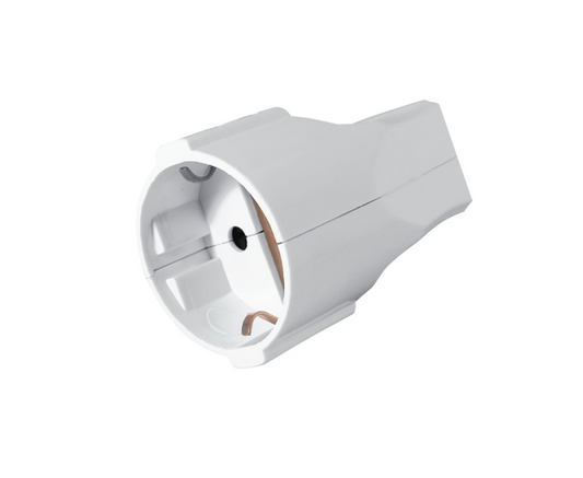 FICHA FÊMEA T/SCHUK BRANCA 16A/250V - NIMO