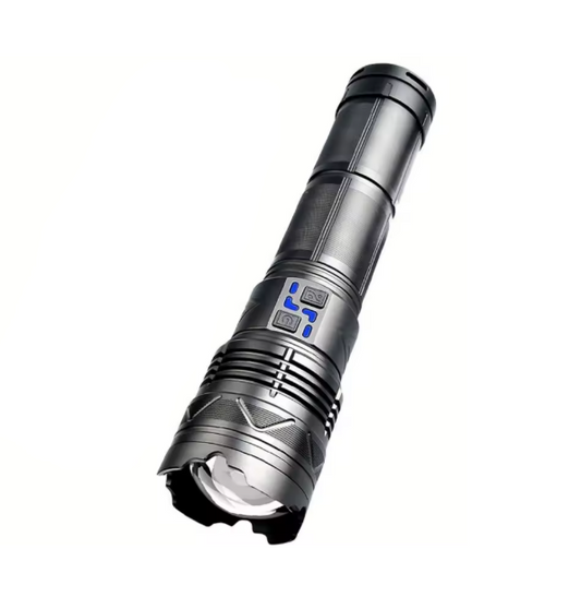 LANTERNA LED USB RECARREGÁVEL DE LONGO ALCANCE