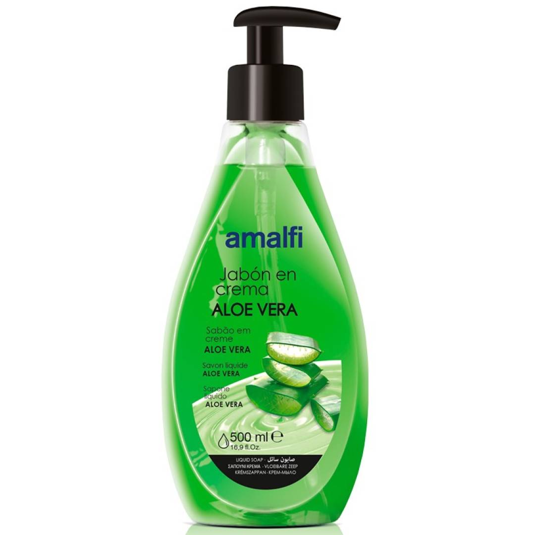 SABONETE LIQUIDO CREME ALOE VERA 500ML - amalfi