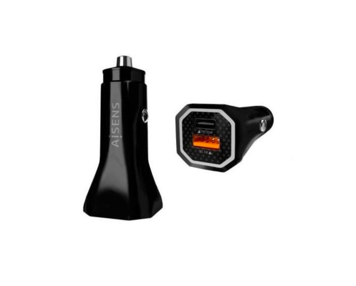 CARREGADOR ISQUEIRO DUPLO USB 38W (USB-C / USB-A) - AISENS