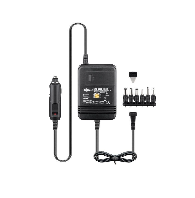 ALIMENTADOR DE ESQUEIRO 1,5 V  12V / 2A 24W - GOOBAY