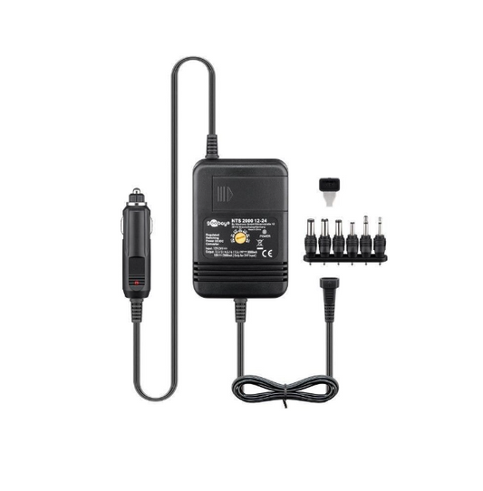 ALIMENTADOR DE ESQUEIRO 1,5 V  12V / 2A 24W - GOOBAY