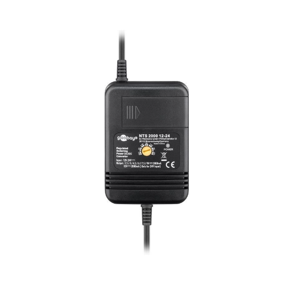 ALIMENTADOR DE ESQUEIRO 1,5 V  12V / 2A 24W - GOOBAY