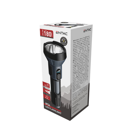 LANTERNA LED 3 + 3W 1200MAH PB RECARREGAVEL - ENTAC
