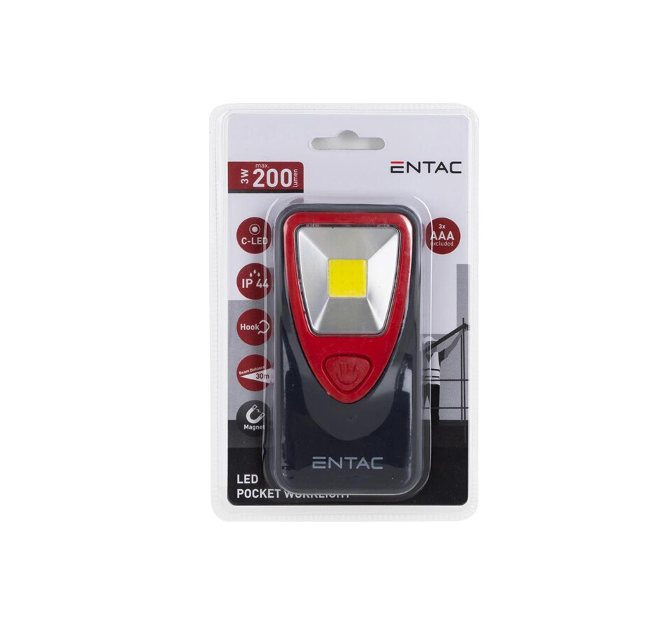 LANTERNA ENTAC LED TRABALHO 3W